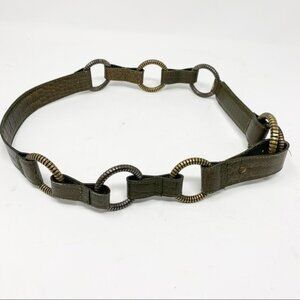 Vintage Carlisle leather concho western country belt goth biker grunge